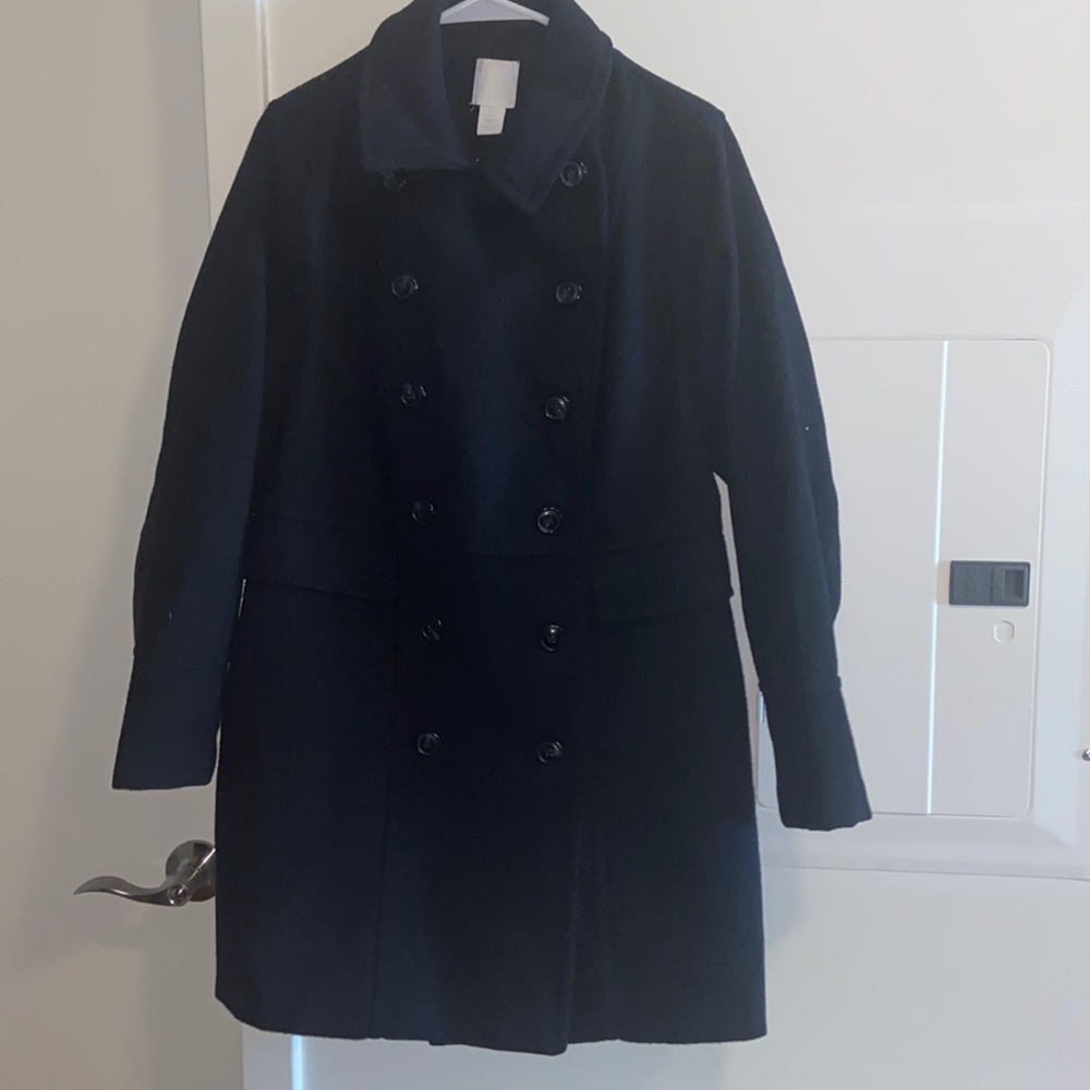 H&M Women’s Size 14 Black Peacoat